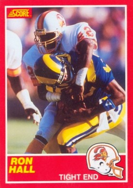 1989 Score Ron Hall #126e Football Card