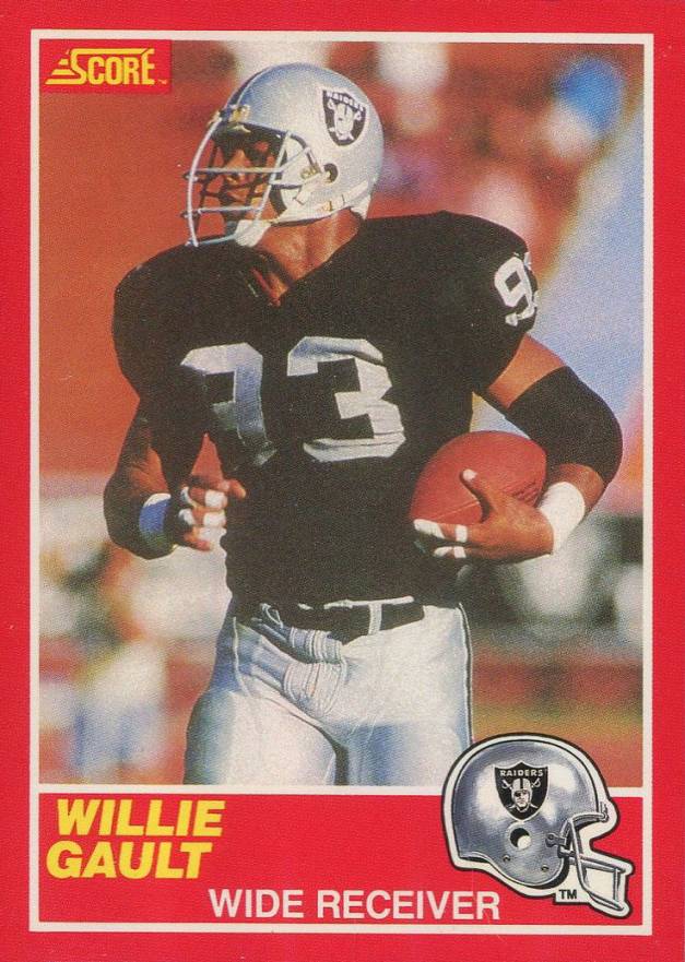 1989 Score Willie Gault #218e Football Card