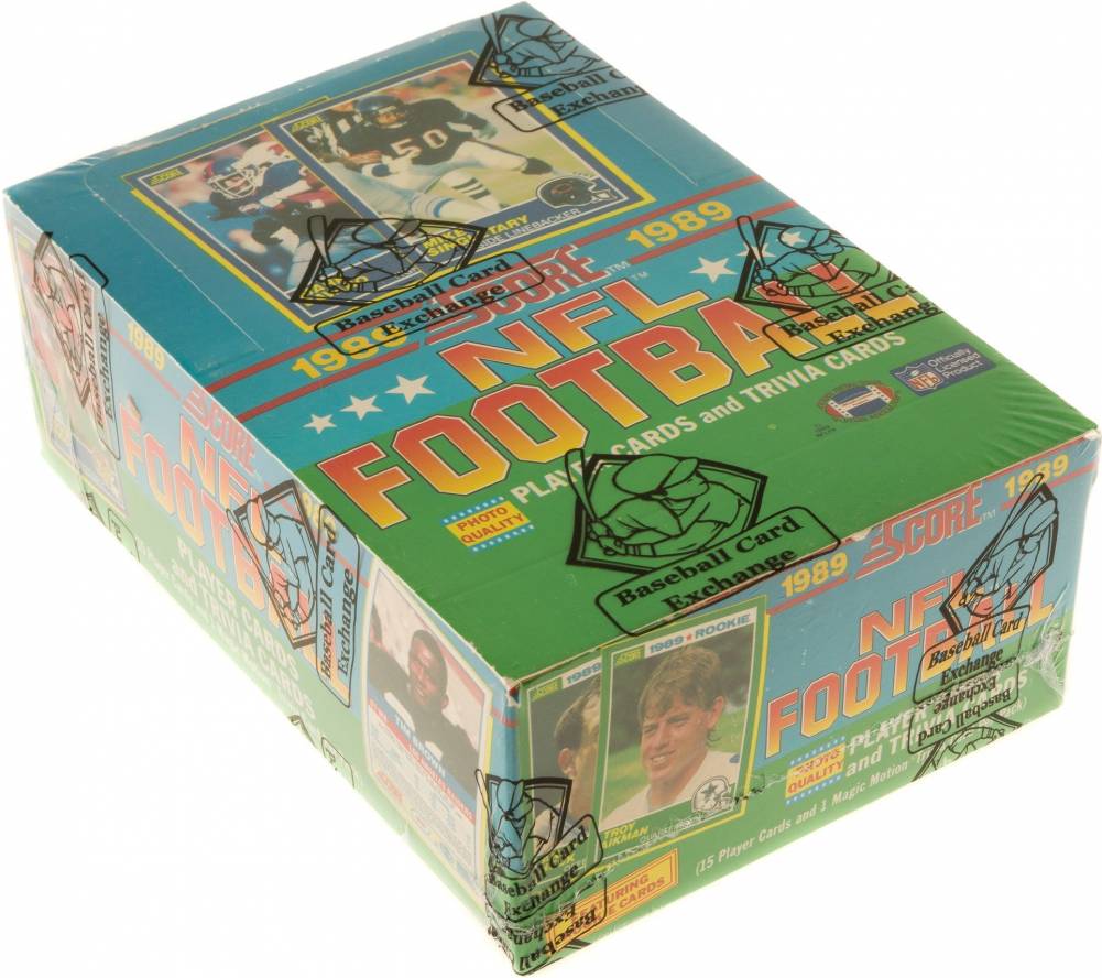 1989 Score Wax Pack Box #WPB Football Card