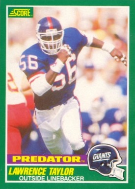 1989 Score Lawrence Taylor #322 Football Card