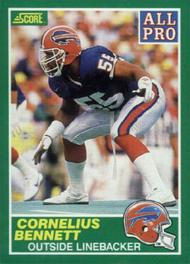 1989 Score Cornelius Bennett #299 Football Card