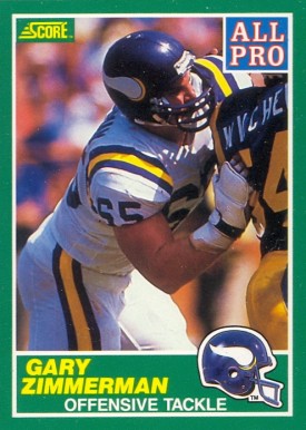 1989 Score Gary Zimmerman #294 Football Card
