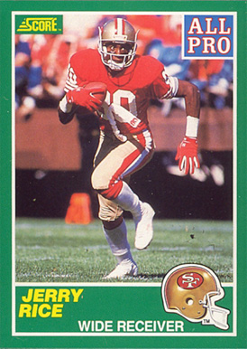 1989 Score Jerry Rice (All-Pro) #292 Football Card