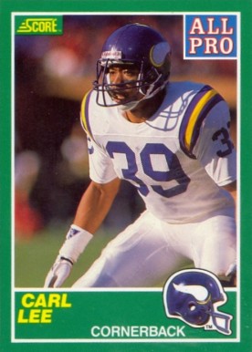 1989 Score Carl Lee #289 Football Card