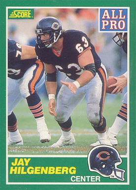 1989 Score Jay Hilgenberg #288 Football Card