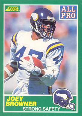 1989 Score Joey Browner #287 Football Card