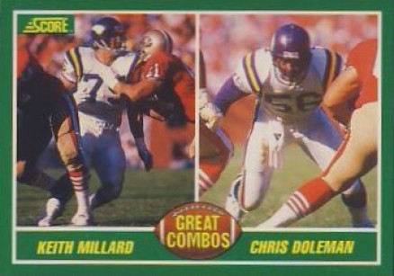 1989 Score Doleman/Millard #282 Football Card