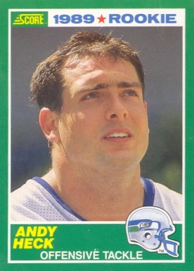 1989 Score Andy Heck #271 Football Card