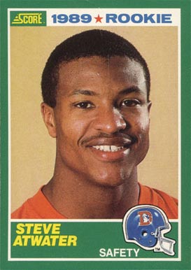 STEVE ATWATER ROOKIE Rc 1989 Pro Set Psa 10 gem mint Denver Broncos Arkansas non auto Gem Mint football card Low pop #492