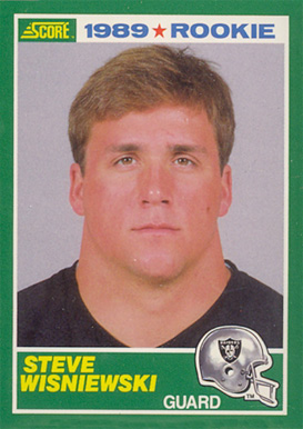 1989 Score Steve Wisniewski #254 Football Card