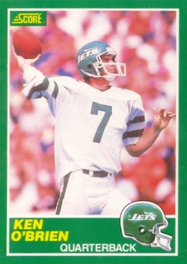 1989 Score Ken O'Brien #241 Football Card