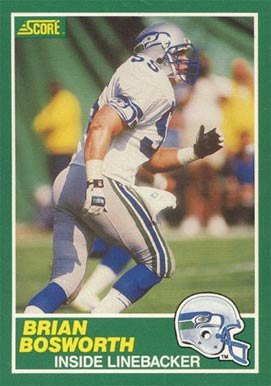 1989 Score Brian Bosworth #239 Football Card