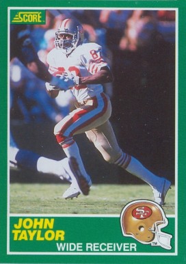 1989 Score John Taylor #238 Football Card
