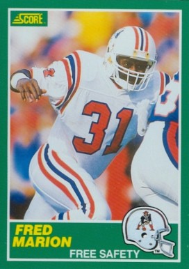 1989 Score Fred Marion #232 Football Card