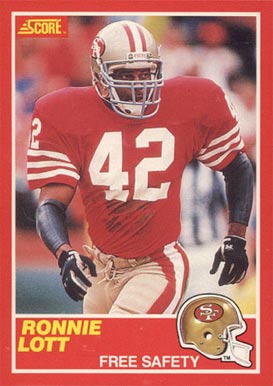1989 Score Ronnie Lott #215 Football Card
