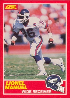 1989 Score Lionel Manuel #202 Football Card