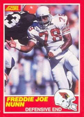 1989 Score Freddie Joe Nunn #197 Football Card