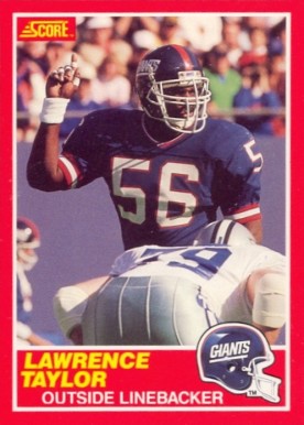 1989 Score Lawrence Taylor #192 Football Card