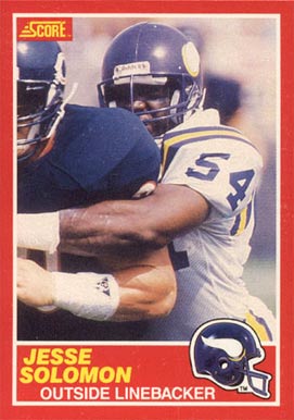 1989 Score Jesse Solomon #181 Football Card