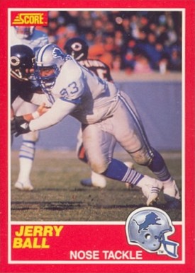 1989 Score Jerry Ball #169 Football Card