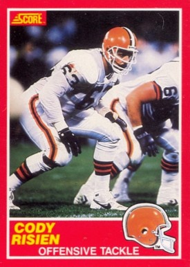 1989 Score Cody Risien #164 Football Card