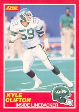 1989 Score Kyle Clifton #163 Football Card