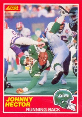 1989 Score Johnny Hector #161 Football Card