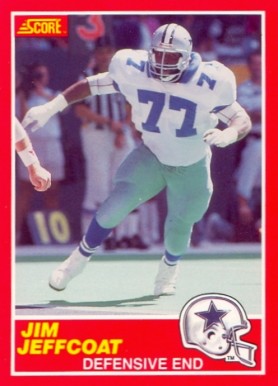 1989 Score Jim Jeffcoat #143 Football Card