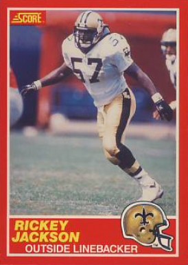 1989 Score Rickey Jackson #136 Football Card