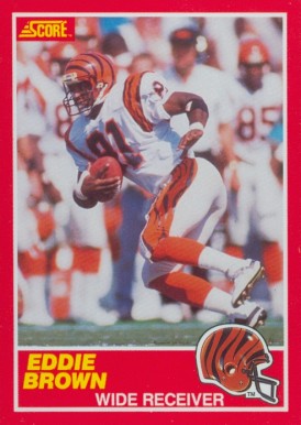 1989 Score Eddie Brown #134 Football Card