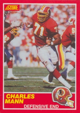 1989 Score Charles Mann #113 Football Card