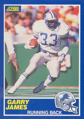1989 Score Garry James #94 Football Card