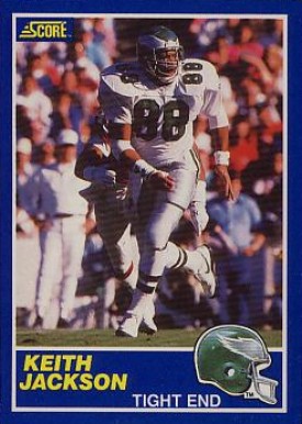 1989 Score Keith Jackson #101 Football Card