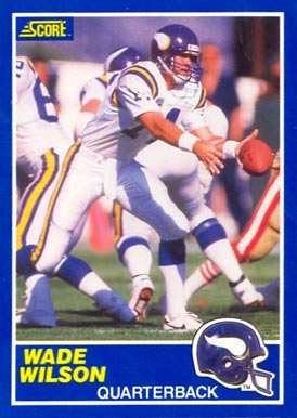 1989 Score Wade Wilson #85 Football Card