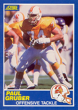 1989 Score Paul Gruber #77 Football Card