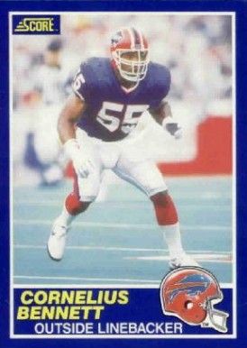 1989 Score Cornelius Bennett #61 Football Card