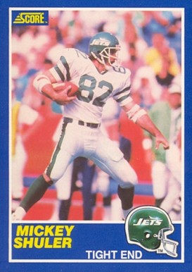 1989 Score Mickey Shuler #53 Football Card