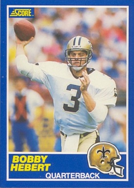1989 Score Bobby Hebert #46 Football Card