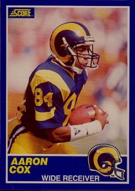 1989 Score Aaron Cox #45 Football Card