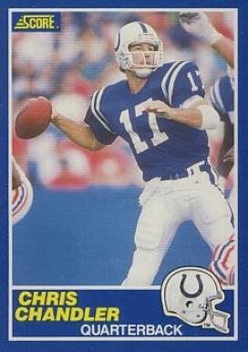 1989 Score Chris Chandler #27 Football Card