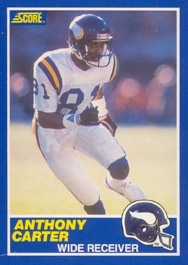 1989 Score Anthony Carter #20 Football Card