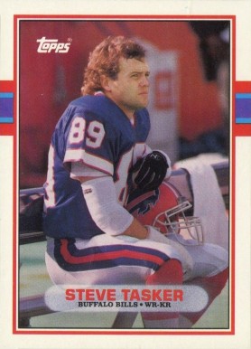 1989 Topps Traded Steve Tasker #65T Football Card