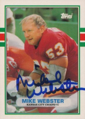 1989 Topps Traded Mike Webster #131T Football Card