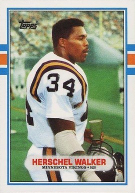 1989 Topps Traded Herschel Walker #120T Football Card