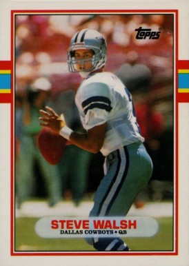 1989 Topps Traded Steve Walsh #75T Football Card
