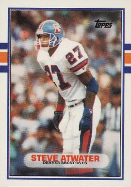 1989 Topps Traded Steve Atwater #52T Football Card