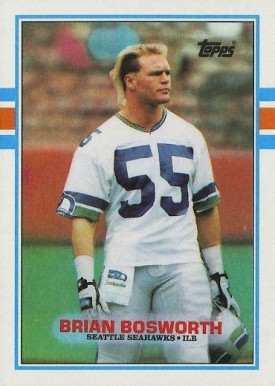 1989 Topps Brian Bosworth #192 Football Card