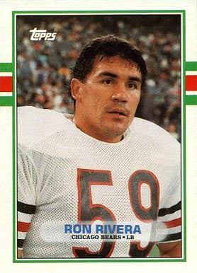 1989 Topps Ron Rivera #61 Football Card