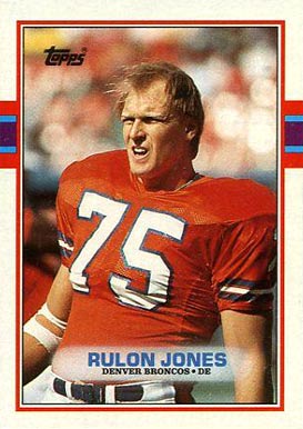1989 Topps Rulon Jones #248 Football Card
