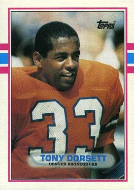 1989 Topps Tony Dorsett #240 Football Card